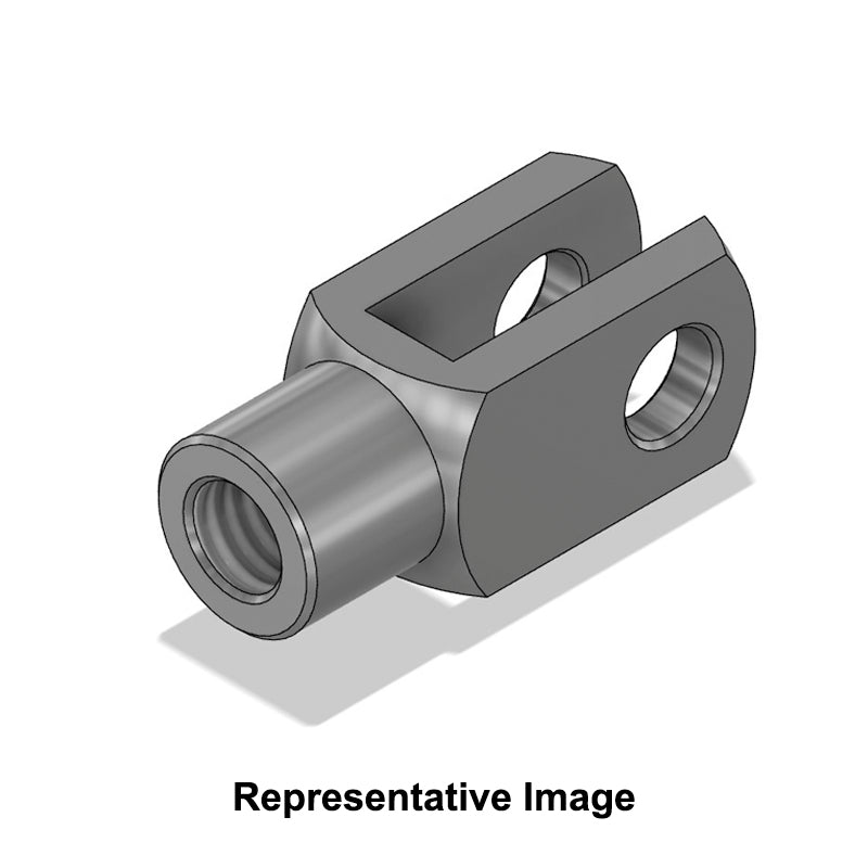 Chiavette G5X20SS Right Hand Female Stainless Steel Clevis 5mm Bore 20mm Base / Bore Center M5x0.8 Thread - Allow 7-10 Days