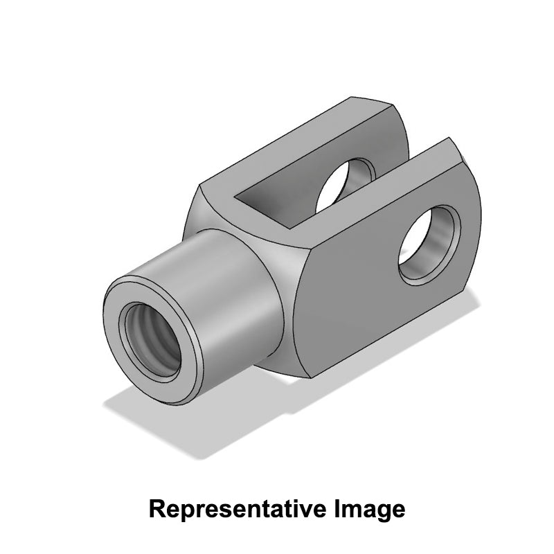 Chiavette GA4x8LH Left Hand Female Aluminium Clevis 4mm Bore 8mm Base / Bore Center M4x0.7 Thread - Allow 7-10 Days