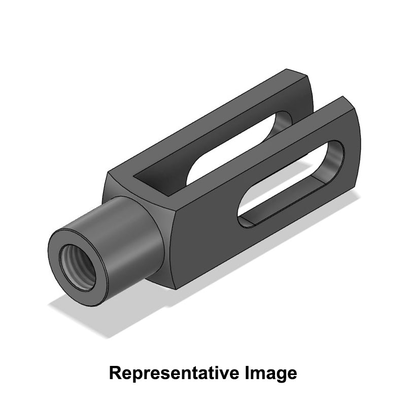 Chiavette GS6X24 Right Hand Female Steel Clevis with Elongated Hole 6.1mm Bore 24mm Base / Bore Center M6x1 Thread - Allow 7-10 Days