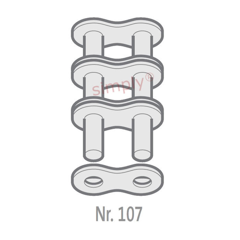 Renold SD 120-3-NO107 ANSI / AS Triplex Chain Outer Link To Be Riveted 1-1/2 inch Pitch