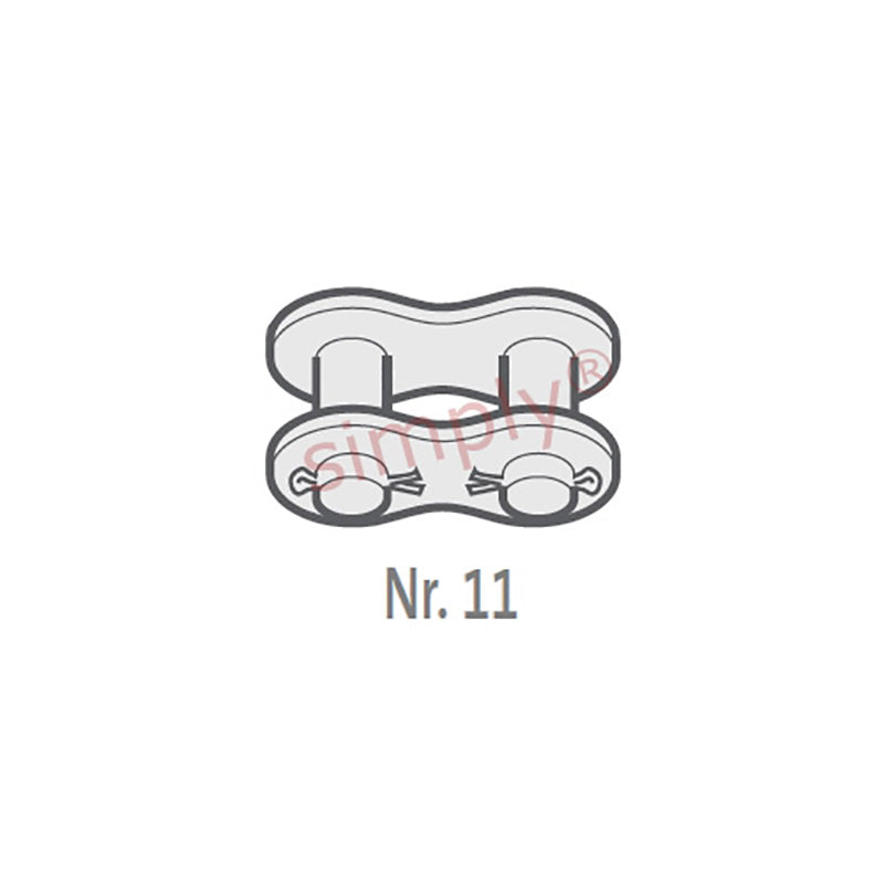 Branded 12B-1-NO11 BS Simplex Chain Cottered Connecting Link 3/4 inch Pitch