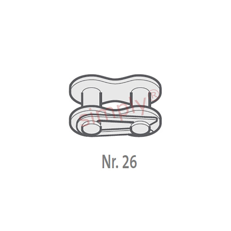 Renold SD 140-1-NO26 ANSI / AS Simplex Chain Connecting Link With Spring Clip 1-3/4 inch Pitch
