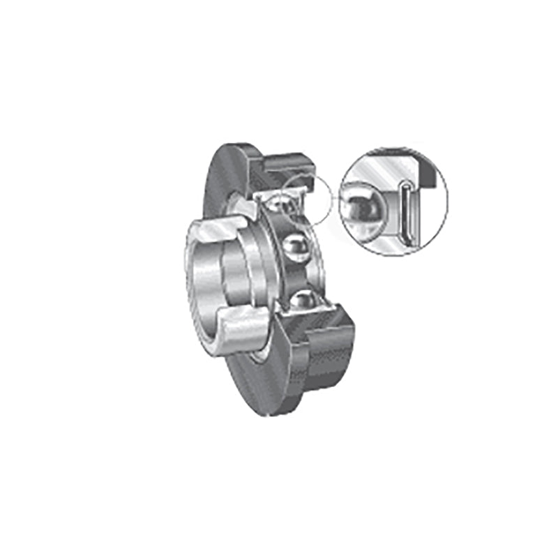 INA CRB25/72XL Metric Bearing Insert with Rubber Interliner and P Seals and Eccentric Collar 25x73x36mm