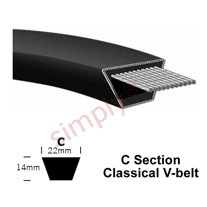 C255 Pix Classical C-Section Muscle V-Belt
