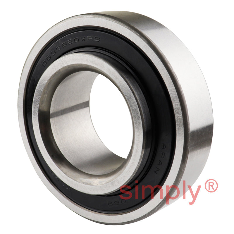 Major Branded DG3062DW2RSC4 Rubber Sealed Deep Groove Ball Bearing with Extended Inner 30x62x24/16mm