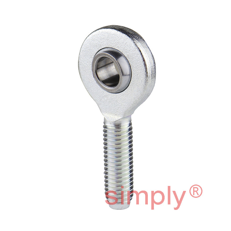 Durbal EM25-20-501 Maintenance Free Right Hand Metric Steel / PTFE Lined Male Rod End M24x2 Thread