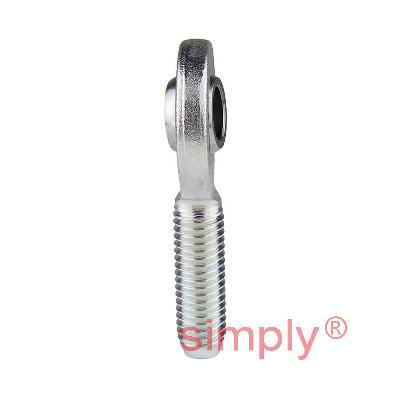 Durbal EM25-20-501 Maintenance Free Right Hand Metric Steel / PTFE Lined Male Rod End M24x2 Thread