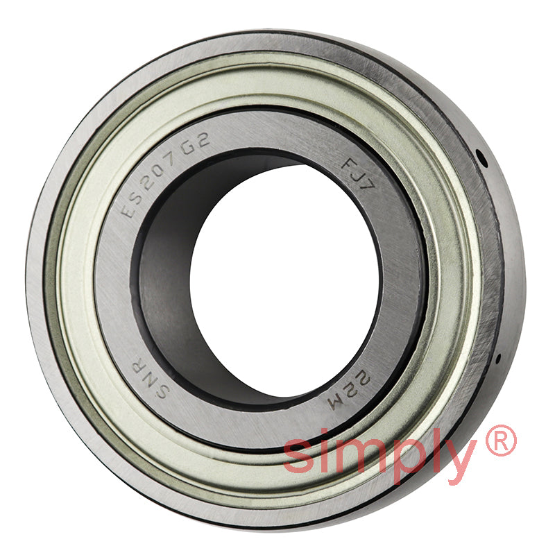 SNR ES207G2 Metric Flatback Spherical Outer Bearing Insert 35mm Bore 72mm Outside Diameter with Eccentric Collar