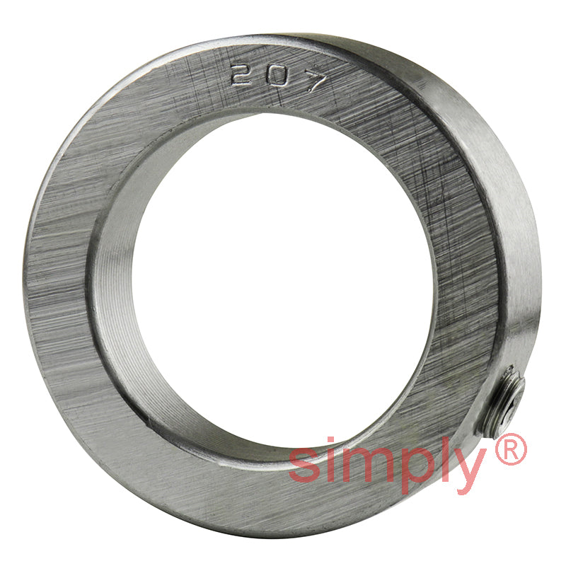 SNR ES207G2 Metric Flatback Spherical Outer Bearing Insert 35mm Bore 72mm Outside Diameter with Eccentric Collar