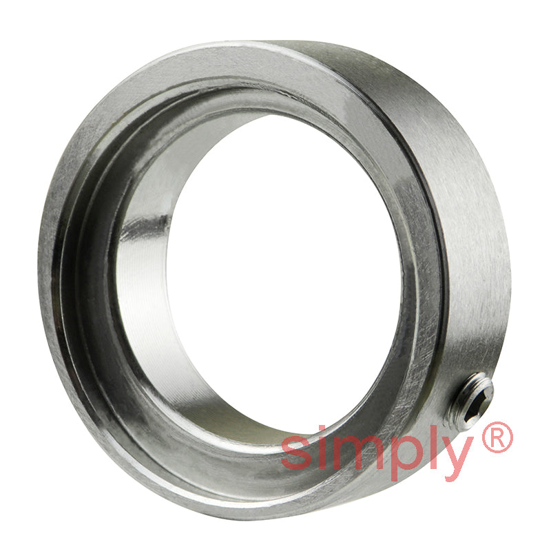 SNR ES208G2 Metric Flatback Spherical Outer Bearing Insert 40mm Bore 80mm Outside Diameter with Eccentric Collar
