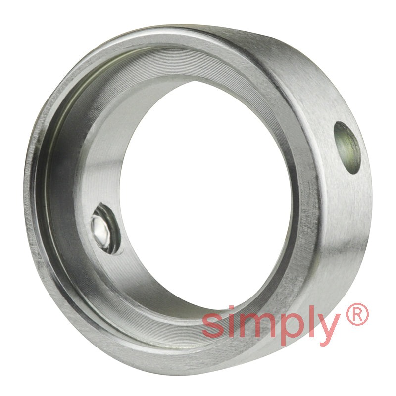 SNR ESF206-19 Imperial Four Bolt Square Cast Iron Flange Housing with Eccentric Collar 1-3/16 inch Bore
