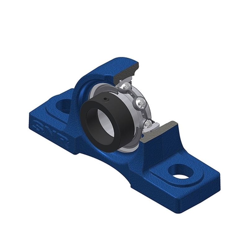 SNR ESP206 Metric Cast Iron Two Bolt Pillow / Plummer Block Housing with 30mm Eccentric Collar Insert - Allow 2-3 Days