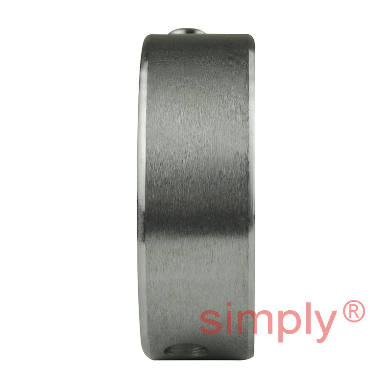 SNR EXFLE207L3 Metric Two Bolt Cast Iron Oval Housing with 35mm Bore Eccentric Collar Insert with Triple Lip Seal