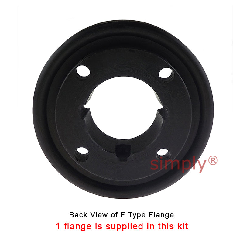 Major Brand F50F/F50B Inner Facing Taper Bore/Pilot Bored Type Tyre Drive Coupling Assembly with Natural Rubber Tyre