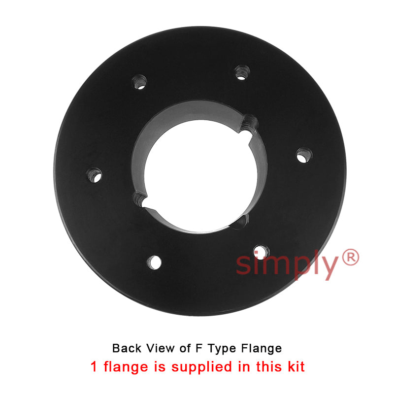 Major Branded F100F/F100B Inner Facing Taper Bore/Pilot Bored Type Tyre Drive Coupling Assembly with Natural Rubber Tyre