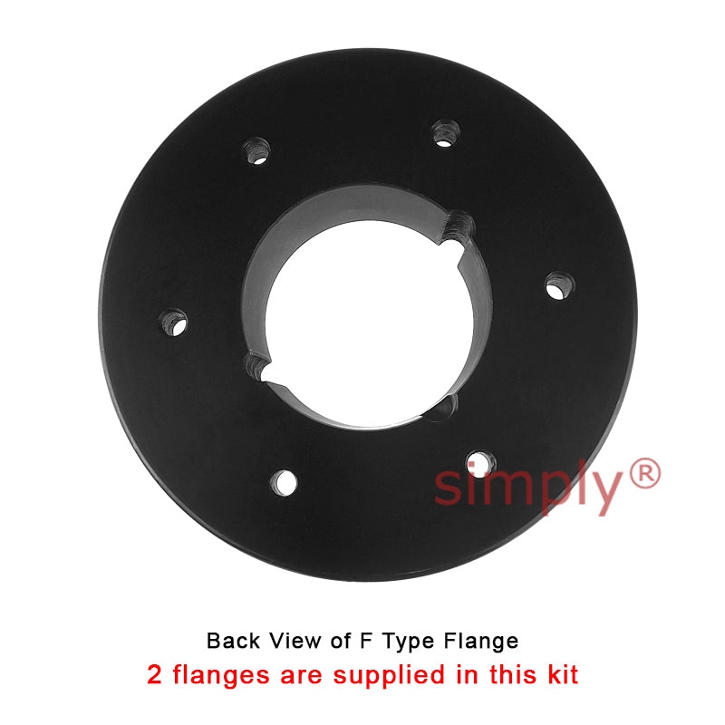 Major Brand F80F/F80F Inner Facing Taper Bores Type Tyre Drive Coupling Assembly with Fire Resistant Antistatic (F.R.A.S) Tyre