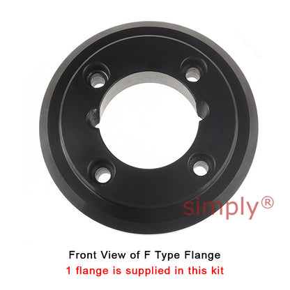 Major Brand F50F/F50B Inner Facing Taper Bore/Pilot Bored Type Tyre Drive Coupling Assembly with Natural Rubber Tyre