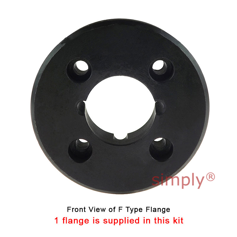 Major Branded F40H/F40F Inner/Outer Facing Taper Bores Type Tyre Drive Coupling Assembly with Natural Rubber Tyre