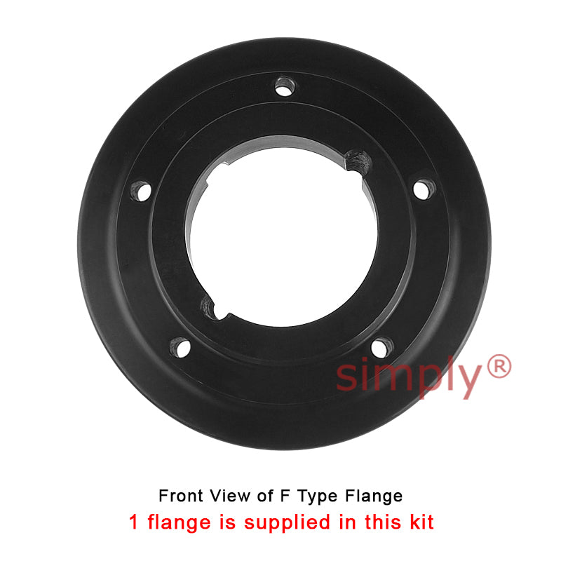 Major Branded F60F/F60B Inner Facing Taper Bore/Pilot Bored Type Tyre Drive Coupling Assembly with Natural Rubber Tyre