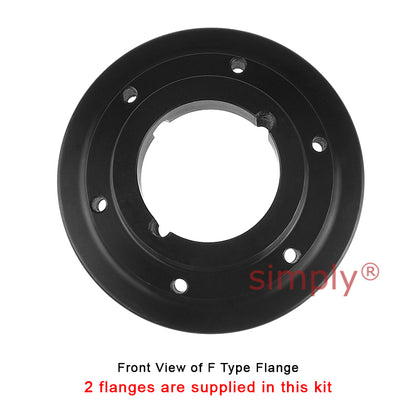 Major Brand F80F/F80F Inner Facing Taper Bores Type Tyre Drive Coupling Assembly with Fire Resistant Antistatic (F.R.A.S) Tyre