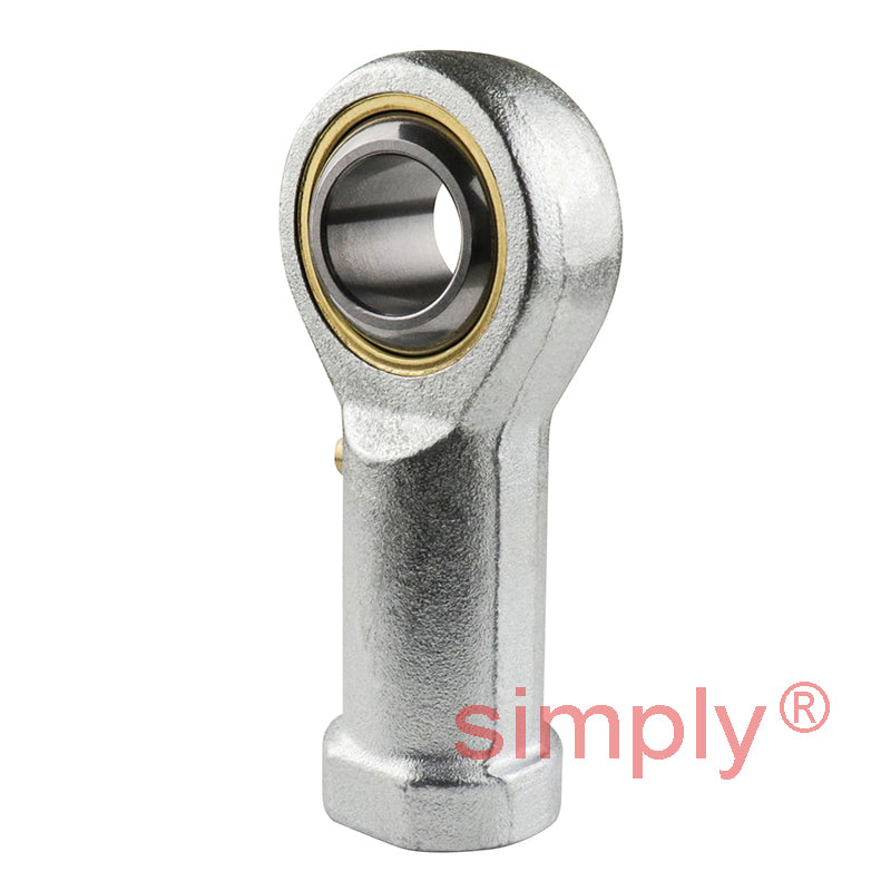 Dunlop FB-16CG Right Hand Metric Steel / Bronze Lined Maintenance Required Plain Female Rod End M16x1.6 Thread