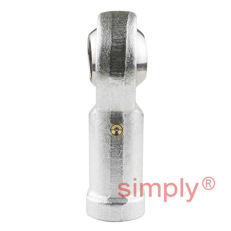 Dunlop FB-16CG Right Hand Metric Steel / Bronze Lined Maintenance Required Plain Female Rod End M16x1.6 Thread