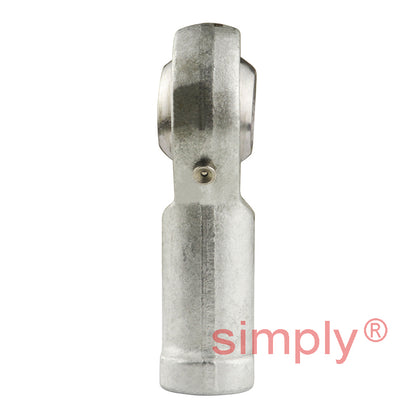 Dunlop FBL-16CG Left Hand Metric Steel / Bronze Lined Maintenance Required Plain Female Rod End M16x1.5 Thread - Allow 7-10 Days