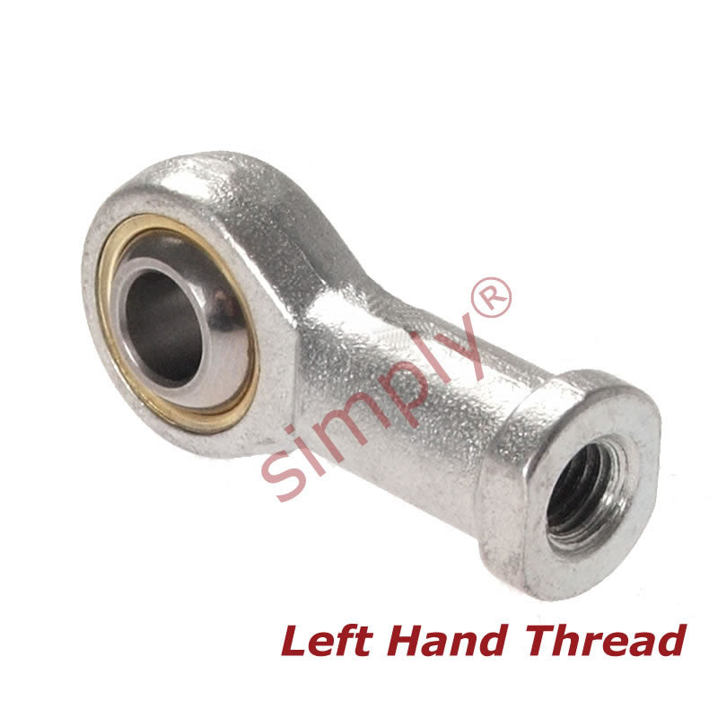 Dunlop FBL-04 Left Hand Imperial Steel / Bronze Lined Maintenance Required Plain Female Rod End 1/4 UNF Thread - Allow 7-10 Days