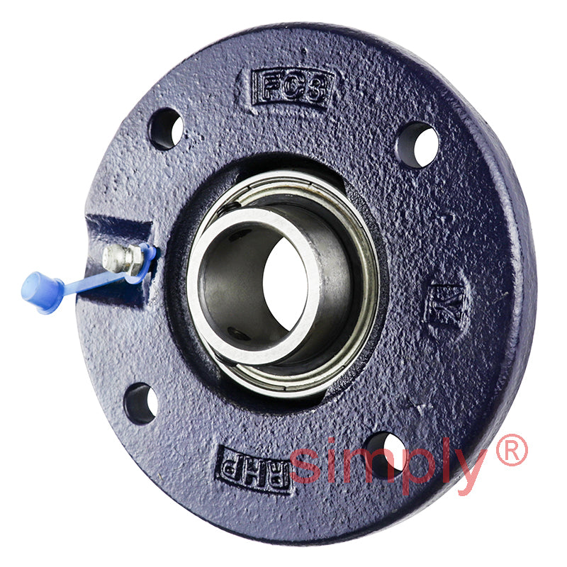 RHP FC25A-RHP Four Bolt Round Cast Iron Flanged Bearing Unit and 25mm Insert