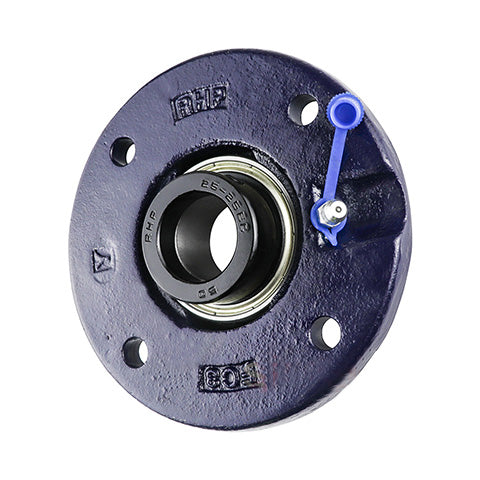 RHP FC2.7/16DEC-RHP Four Bolt Round Cast Iron Flanged Bearing Unit and 2-7/16 inch Insert
