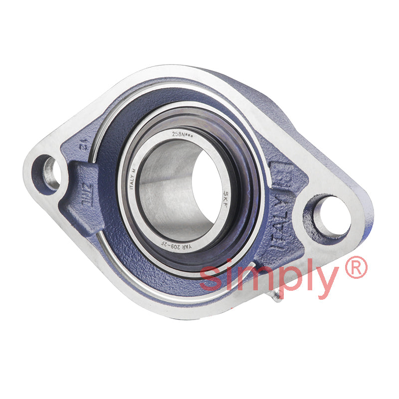 SKF FYTB45TF Oval Cast Housing with Grub Screws 45mm Insert 