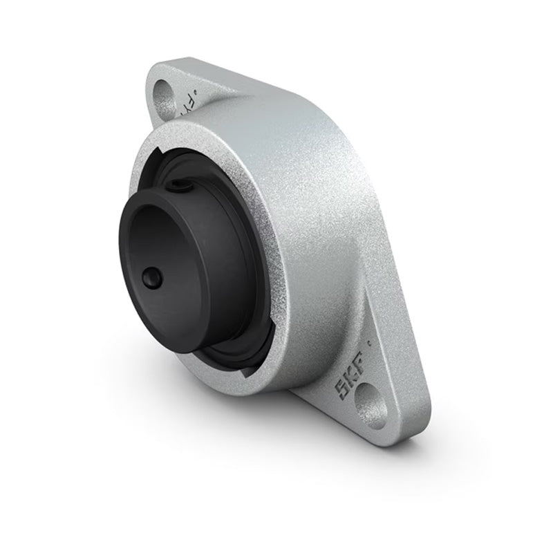 SKF FYT20TFVA228 Y Bearing Two Bolt Oval High Temperature Flange Unit Housing with Steel Cage Insert for Metric Shaft 20mm