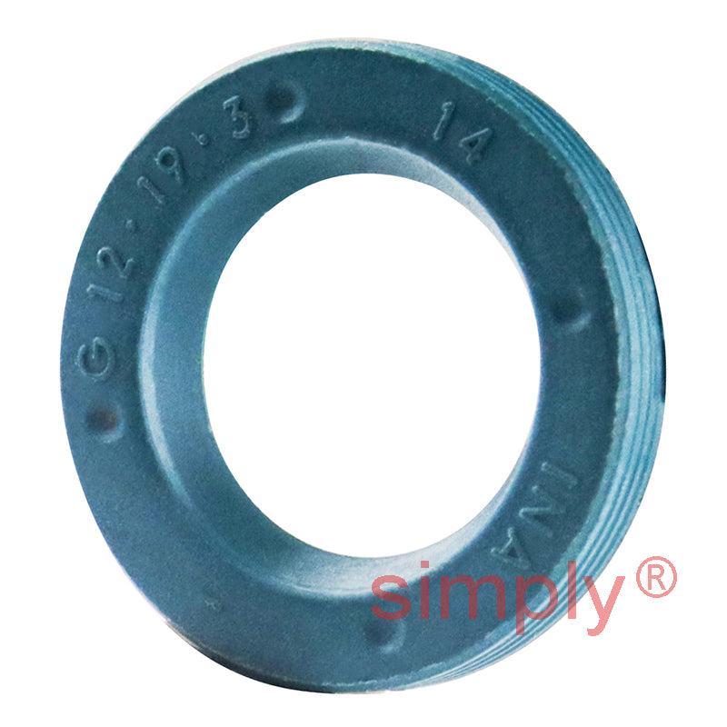 INA G12X19X3AB Single Lip Nitrile Rubber Oil Seal 12x19x3mm