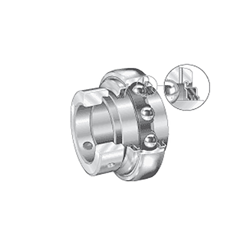 INA GE25XLKTTB Metric Spherical Outer Bearing Insert with T Seals and Eccentric Collar 25x52x44.5mm
