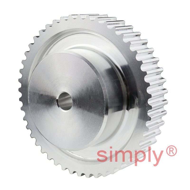 Drive-Flex P168-8M-20 - 8mm Pitch 168 Tooth Flanged HTD Type Cast Iron Pilot Bore Timing Pulley for 20mm Wide Belts