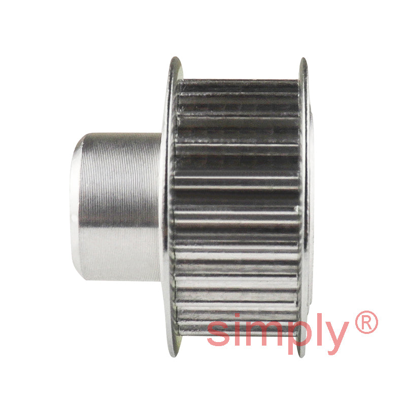 P12-3M-09F - 3mm Pitch 12 Tooth Flanged HTD Type Aluminium Timing Pulley for 9mm Wide Belts