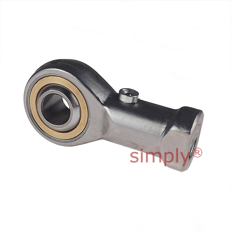 Fluro GIRS22 Right Hand Stainless Steel / Bronze Female Plain Rod End M22x1.5 Thread