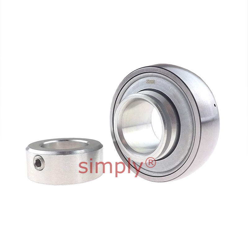 INA GRAE35-NPP-B-FA107/125.5 Metric Spherical Outer Bearing Insert with Anti-Corrosion Protection with P Seals and Eccentric Collar 35x72x39mm