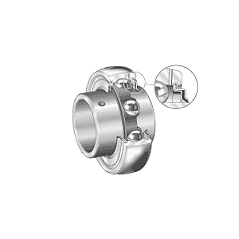 INA GY1102KRRBAS2/V Imperial Spherical Outer Bearing Insert with R Seals and Grub Screws 28.58x62x38.1mm