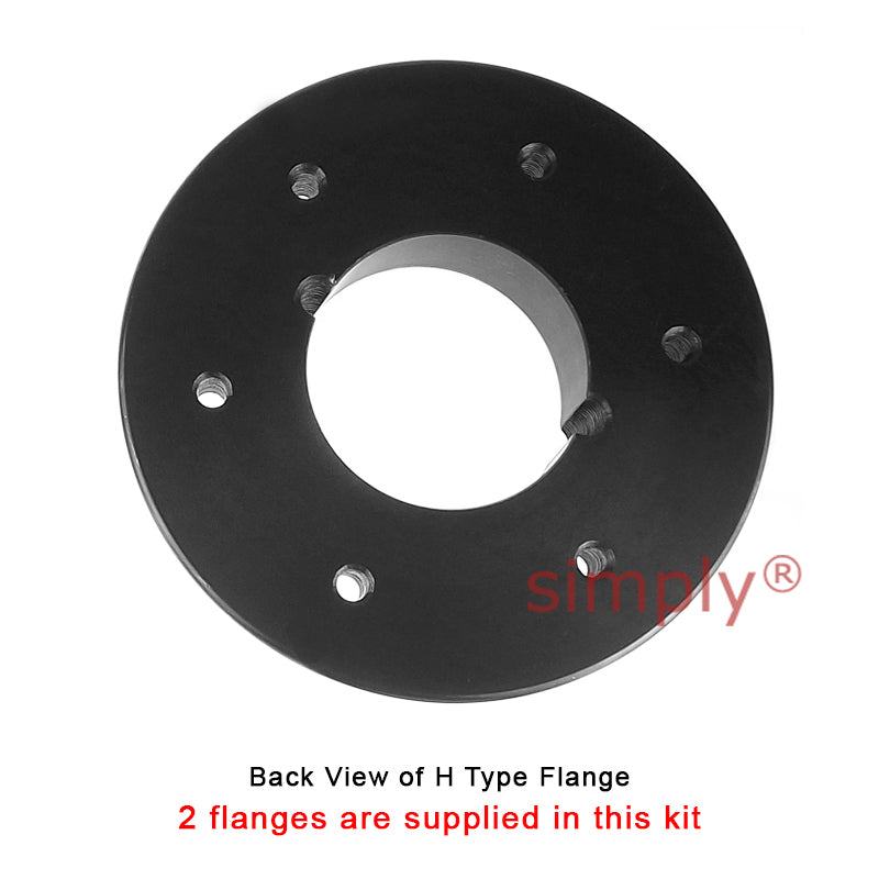 Major Branded F90H/F90H Outer Facing Taper Bores Type Tyre Drive Coupling Assembly with Fire Resistant Antistatic (F.R.A.S) Tyre