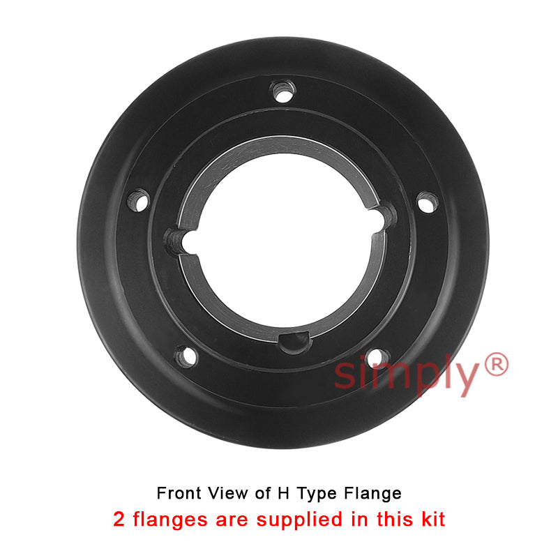 Major Branded F70H/F70H Outer Facing Taper Bores Type Tyre Drive Coupling Assembly with Natural Rubber Tyre