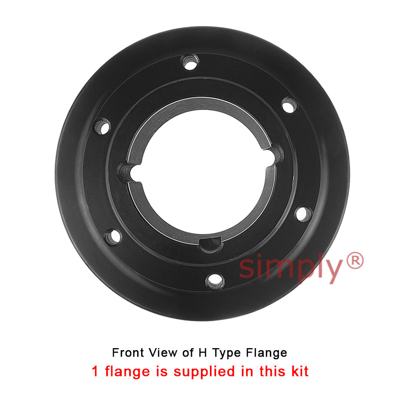 Major Branded F100H/F100F Inner/Outer Facing Taper Bores Type Tyre Drive Coupling Assembly with Natural Rubber Tyre
