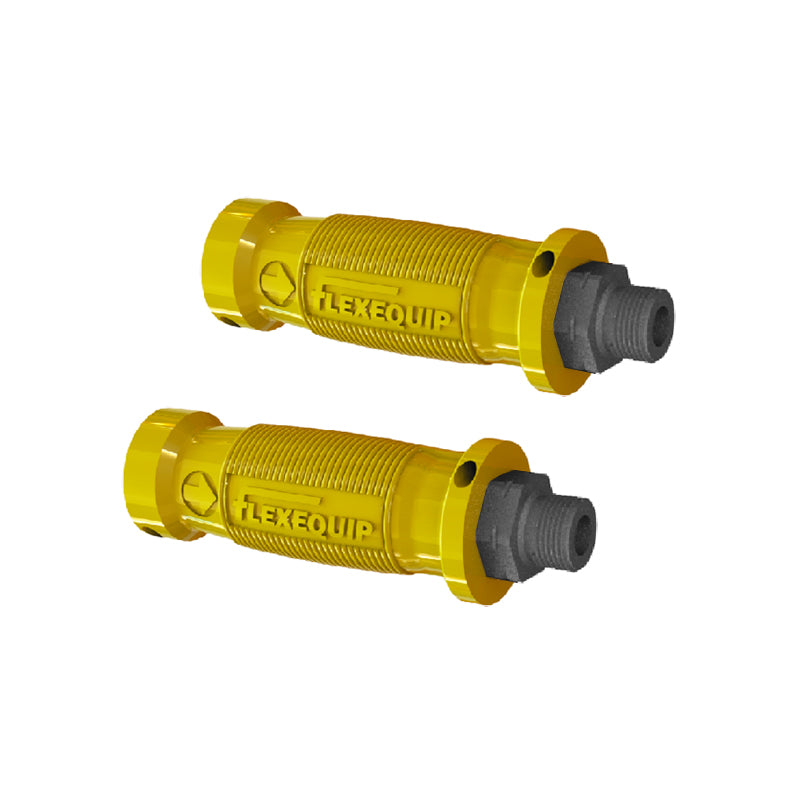 FLEXEQUIP 1/2 inch BSP Yellow Hose Grip Handles - Pack of 2 - Allow 2-3 Days