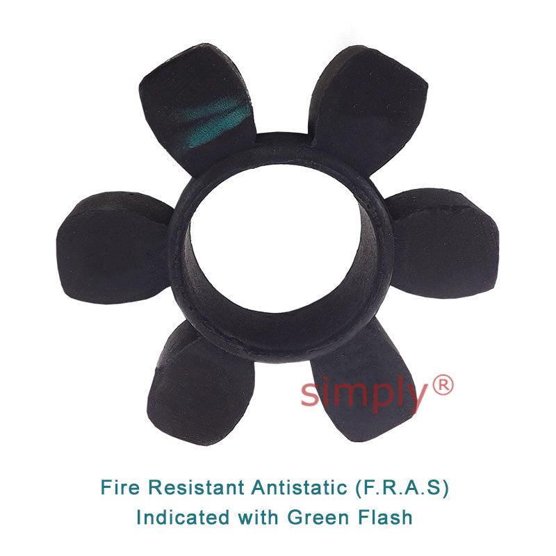 Major Branded HRC230F/HRC230H Coupling Assembly Inner/Outer Facing Taper Bores Max Bush Bore 75mm / 3 inch with Fire Resistant Antistatic (F.R.A.S) Insert