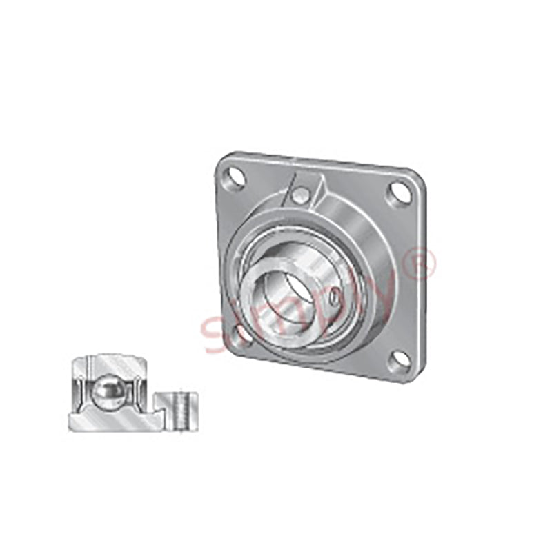 INA PCF40XL Four Bolt Cast Iron Square Housing with Eccentric Collar Insert 40mm Bore