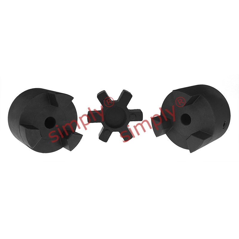 Major Branded L225B/L225B Pilot Bored Jaw Coupling Assembly Max Bore 60mm with Nitrile Rubber Insert