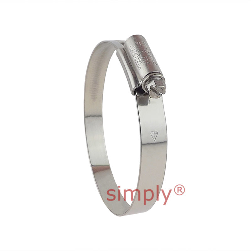 JCS HGJ80 316 Stainless Steel Hi-Grip Hose Clip Adjustment Range 60-80mm Band Width 13mm
