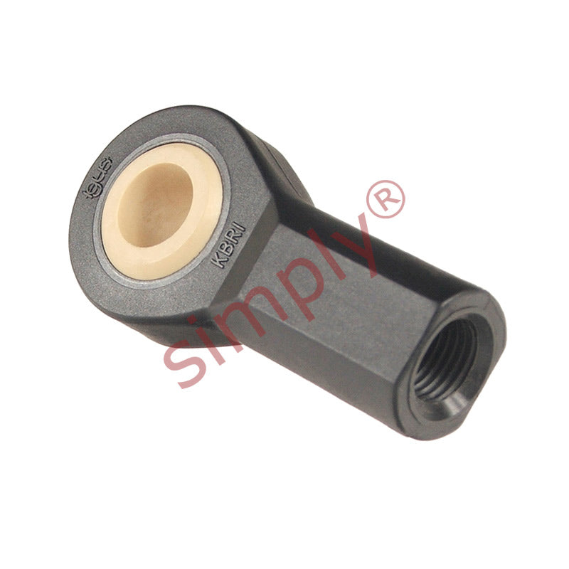igubal KBLI07 Left Hand Female Plastic Rod End 0.437 inch Bore 7/16-20 Thread