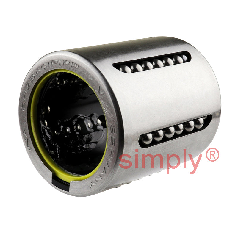 INA KH25PP Relubricatable Closed Linear Ball Bushing Sealed with Contact Seals 25x35x40mm