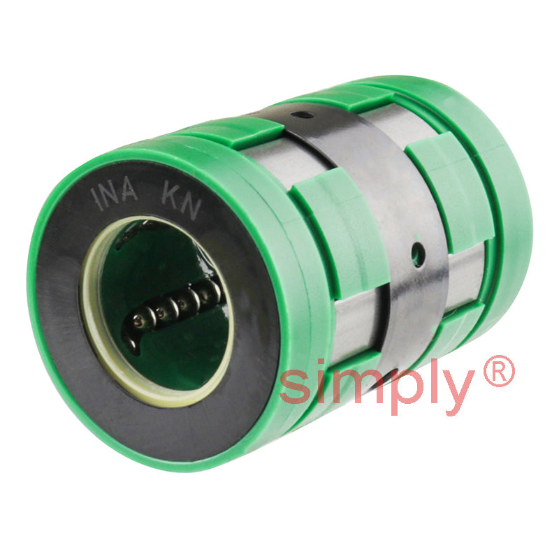 INA KN40BPP Relubricatable Open Linear Ball Bushing with Contact Seals 40x62x80mm